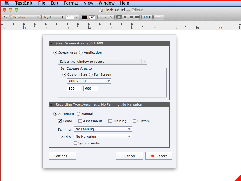 Recording software with Adobe Captivate simulations.